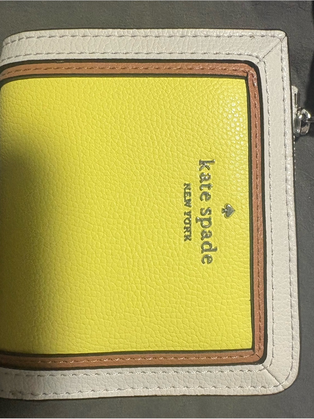 Kate Spade Small L Zip Bifold Patterson Drive in Limelight